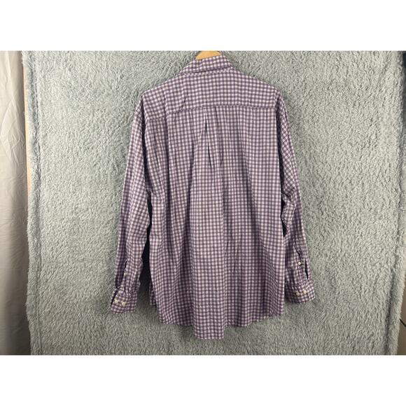 Peter Millar XXL Purple Plaid Button Down Shirt Classic Fit Long Sleeve - Picture 2 of 7